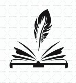 Offenes Buch und Feder